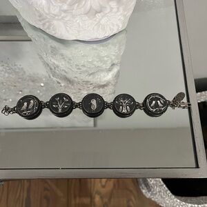 Silver bird bracelet